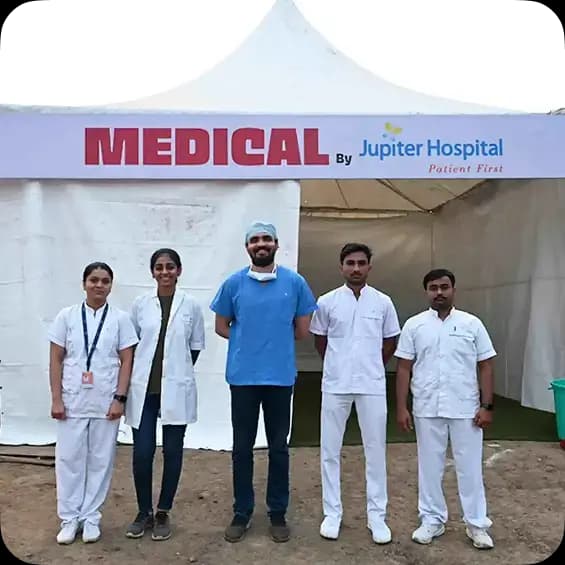 Medical section at the village